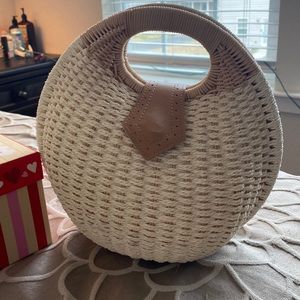 Woven Rattan Handbag
